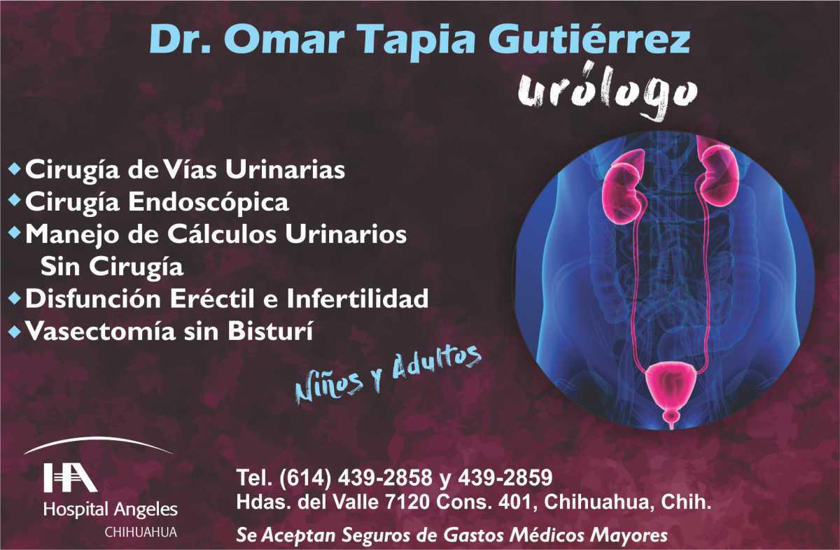 Dr. Omar Tapia Gutiérrez Dr. Omar Tapia Gutiérrez