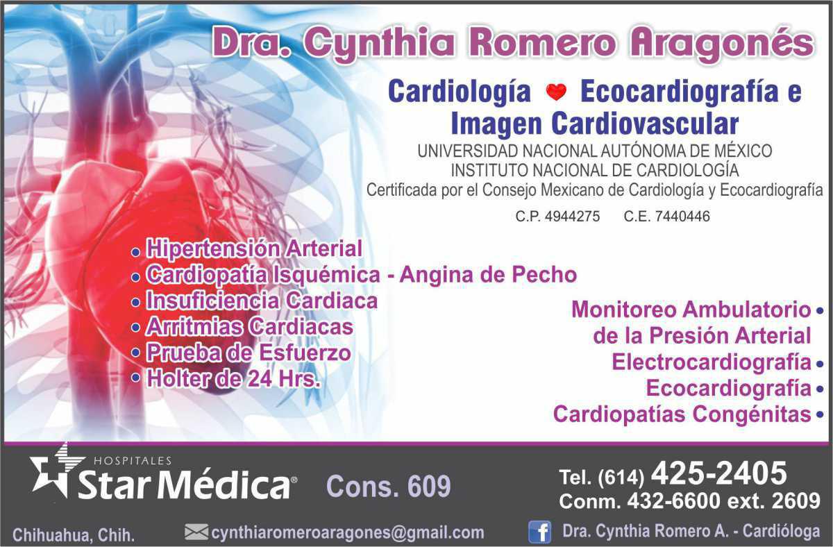 Dra. Cynthia Romero Aragonés Dra. Cynthia Romero Aragonés