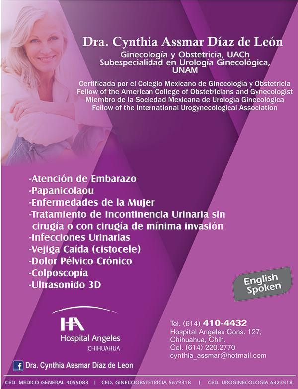 Dra. Cynthia Assmar Díaz de León Dra. Cynthia Assmar Díaz de León