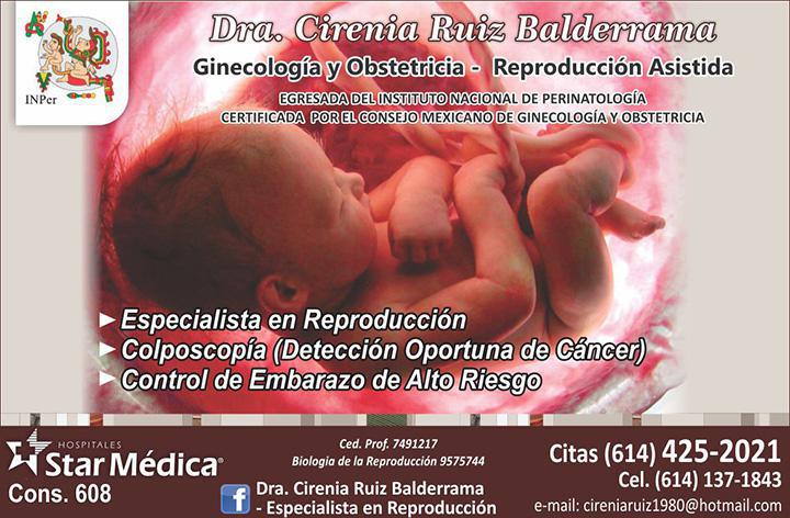 Dra. Cirenia Iveth Ruiz Balderrama