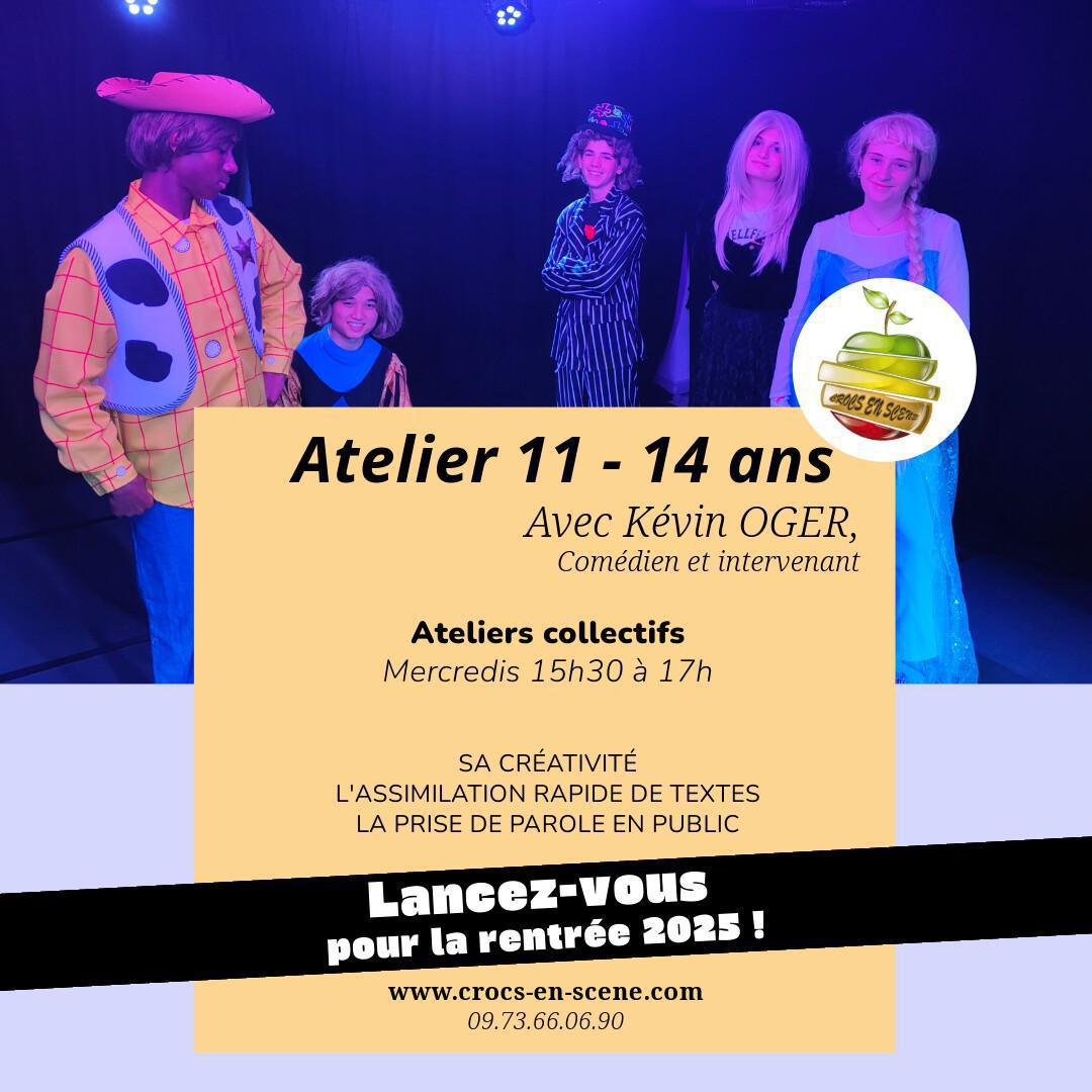Théâtre 11/14 ans - Mercredi 15h30/17h