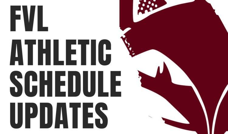 FVL Athletics Schedule Updates