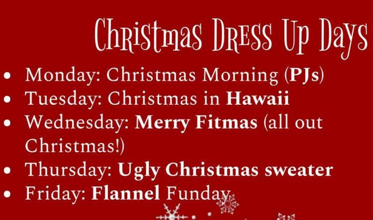 Christmas Dress Up Days 2025