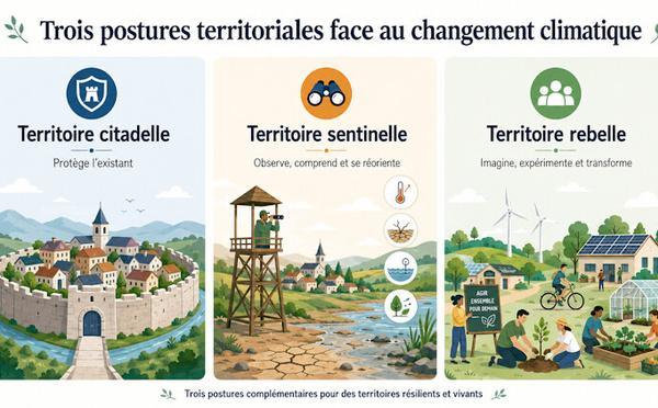 Face au climat :   3 postures de territoires