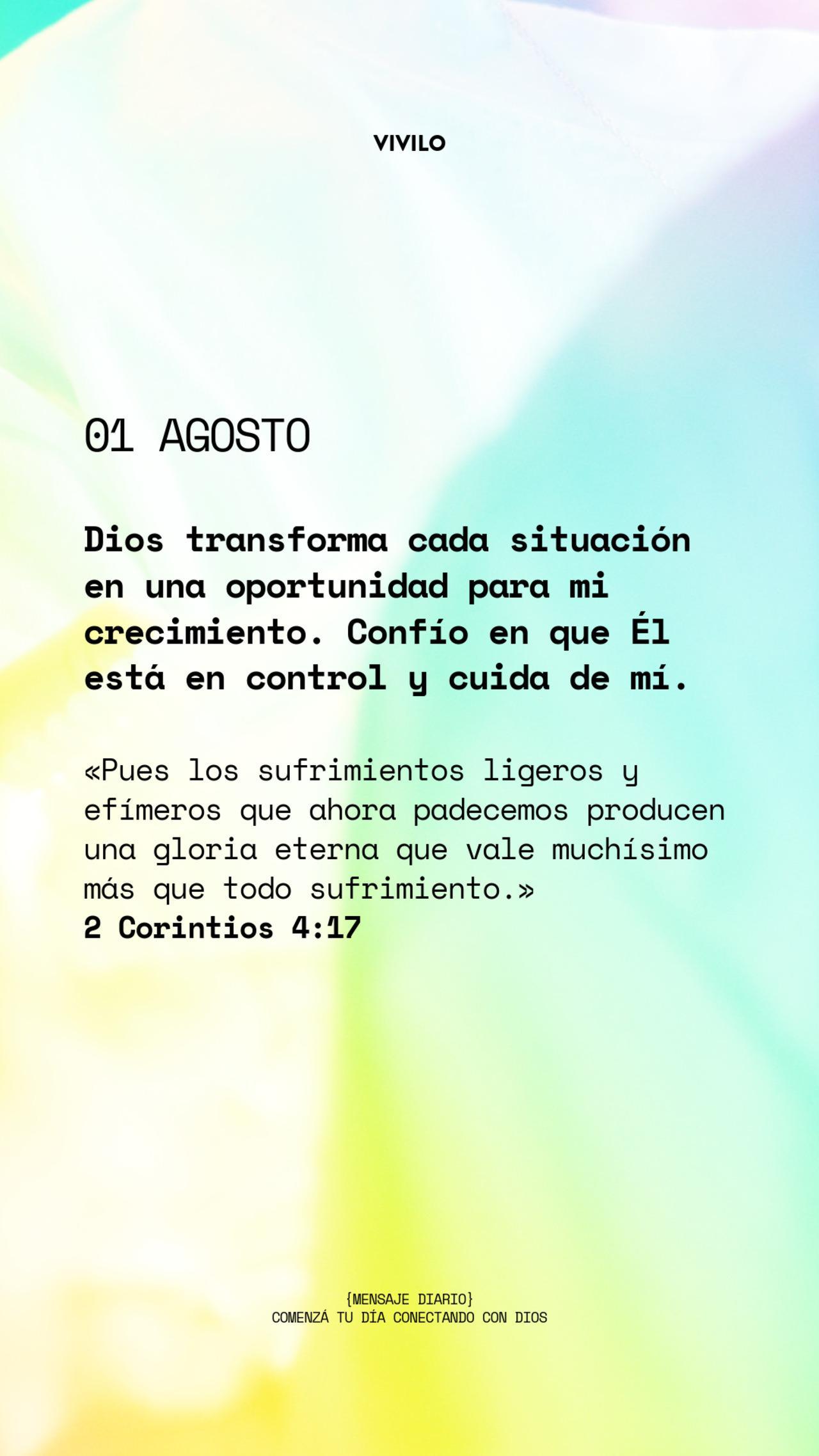 Mensaje diario AGOSTO-1-junio