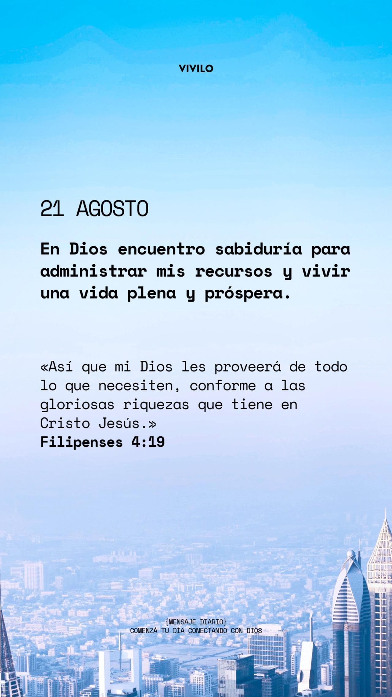 Mensaje diario AGOSTO-21-agosto