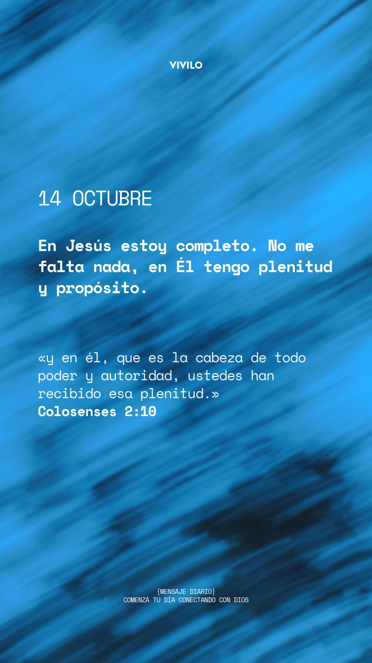 Mensaje diario OCTUBRE-14-octubre