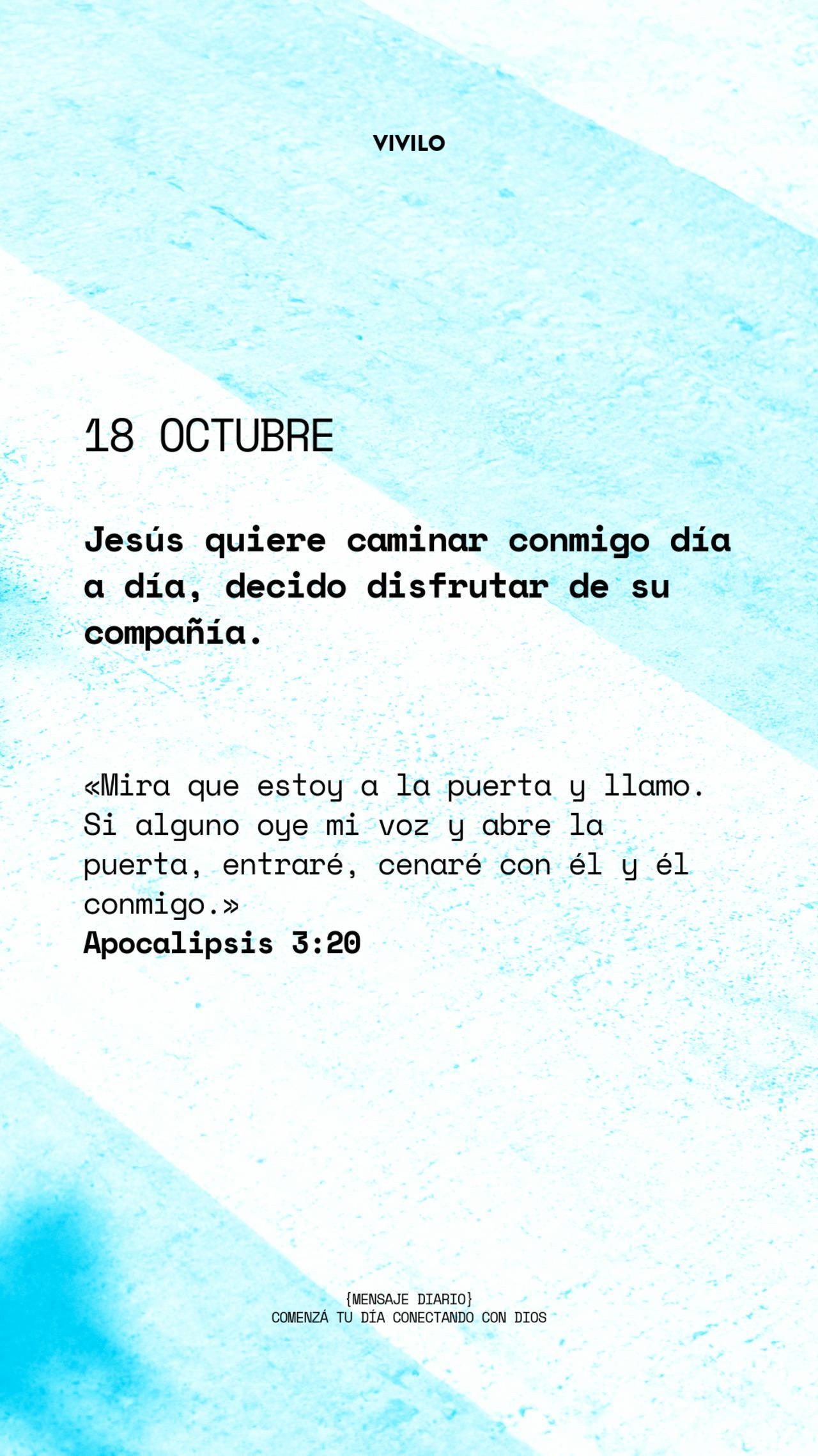 Mensaje diario OCTUBRE-18-octubre