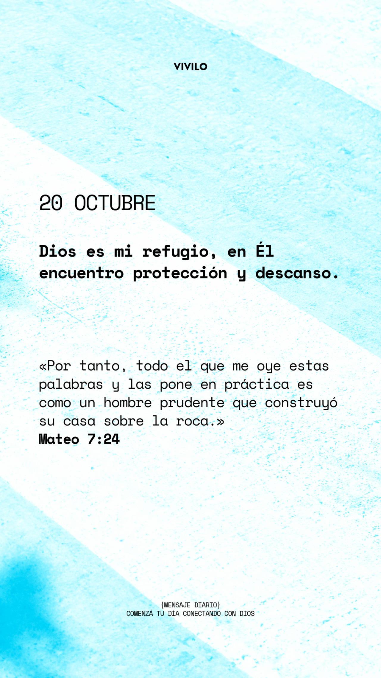 Mensaje diario OCTUBRE-20-octubre