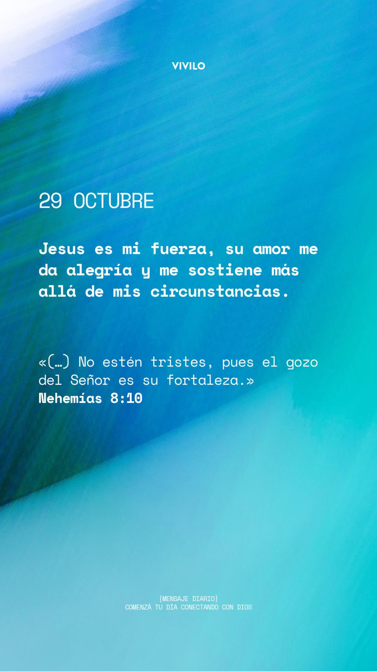 Mensaje diario OCTUBRE-29-octubre