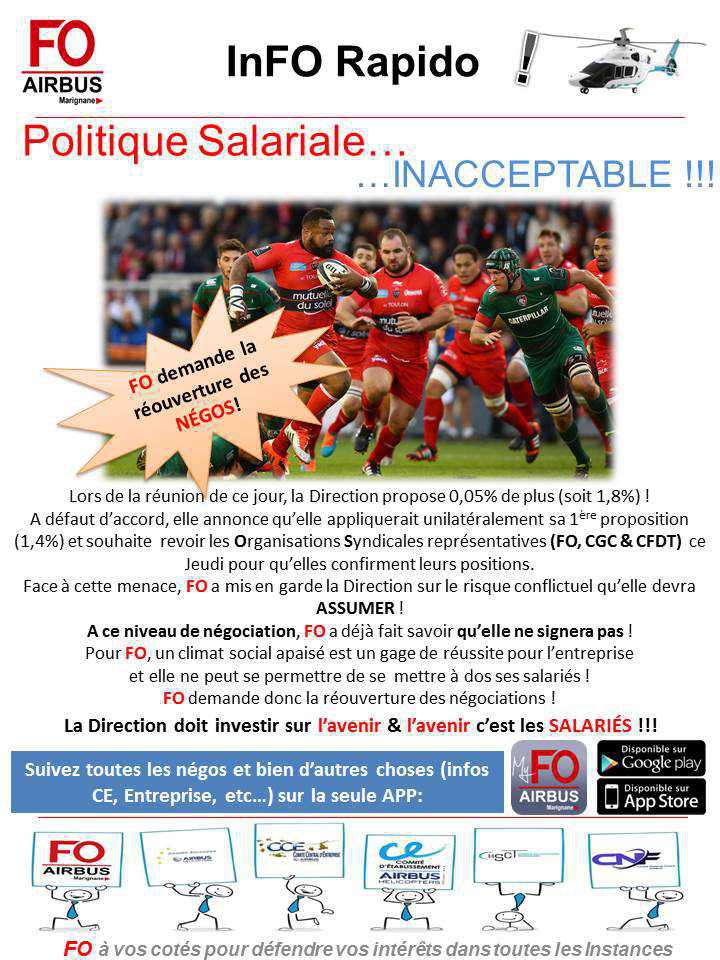 Politique Salariale : INACCEPTABLE!!!