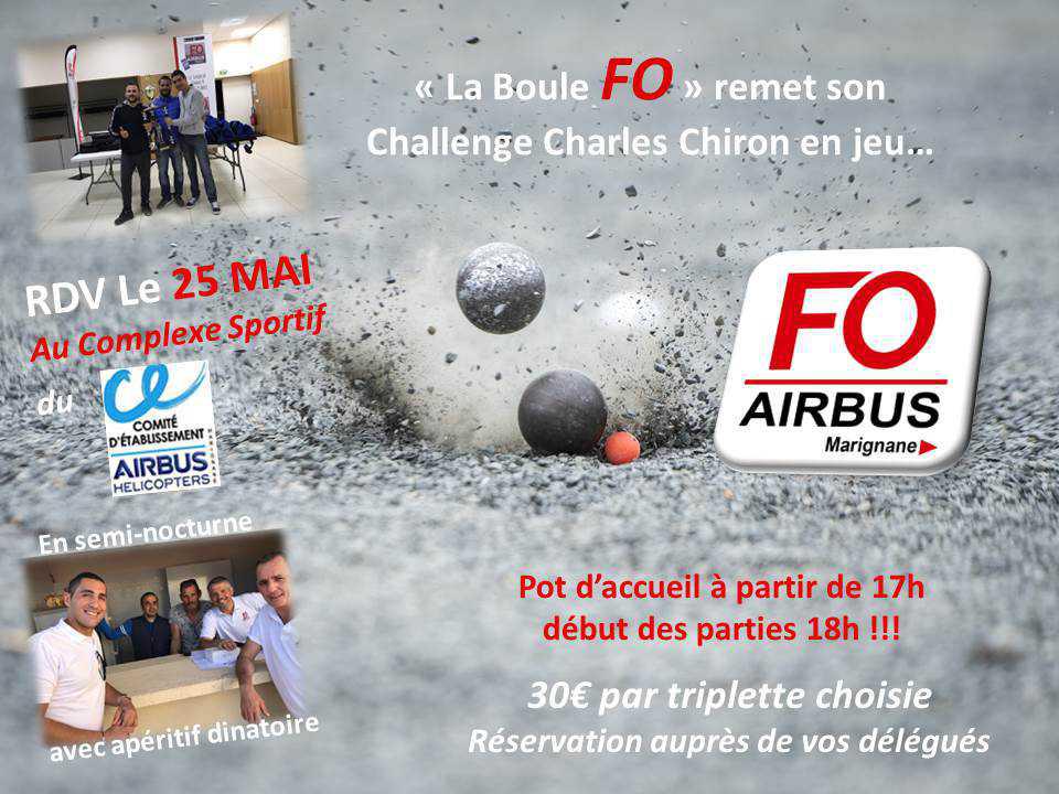 Challenge Charles Chiron : Qui va détrôner « La Boule FO »...