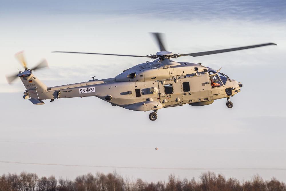 FIN DU DÉVELOPPEMENT DU NH-90 SEA LION PAR AIRBUS HELICOPTERS ET LE MARINEFLIEGER.
