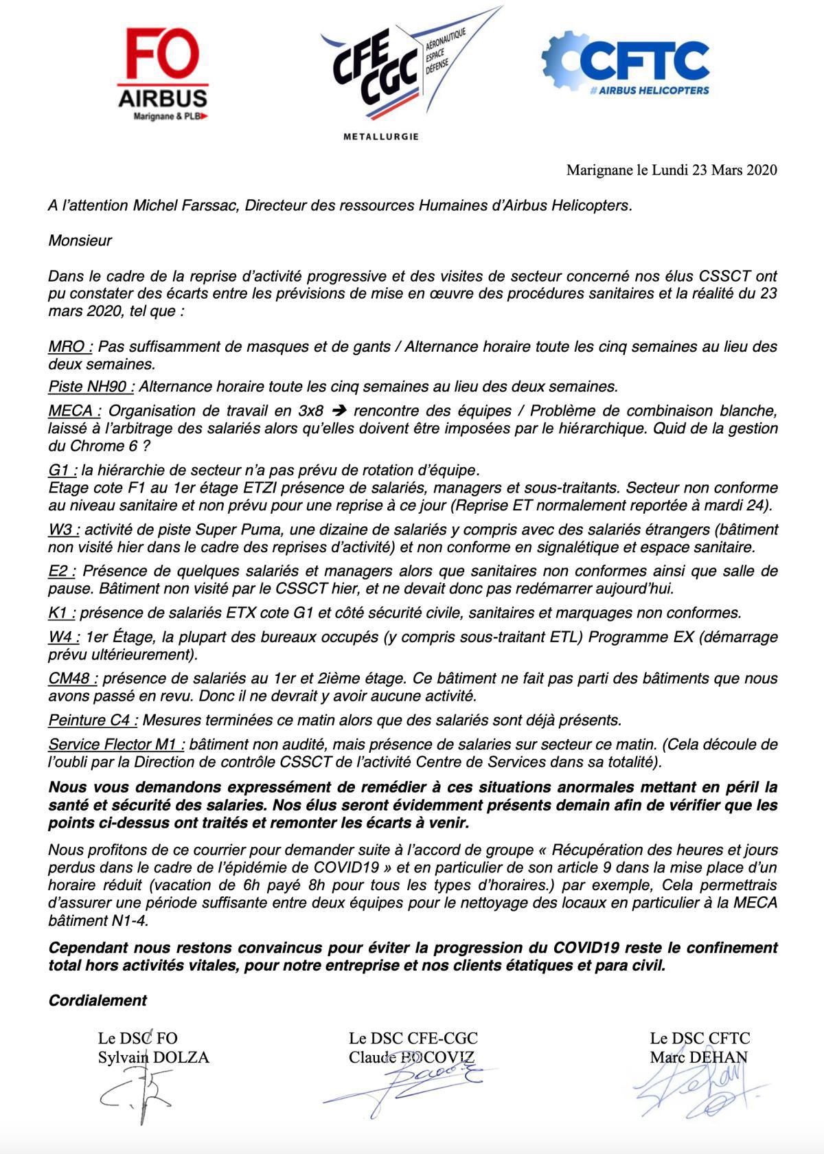 Cotisation fo airbus Cotisation fo airbus