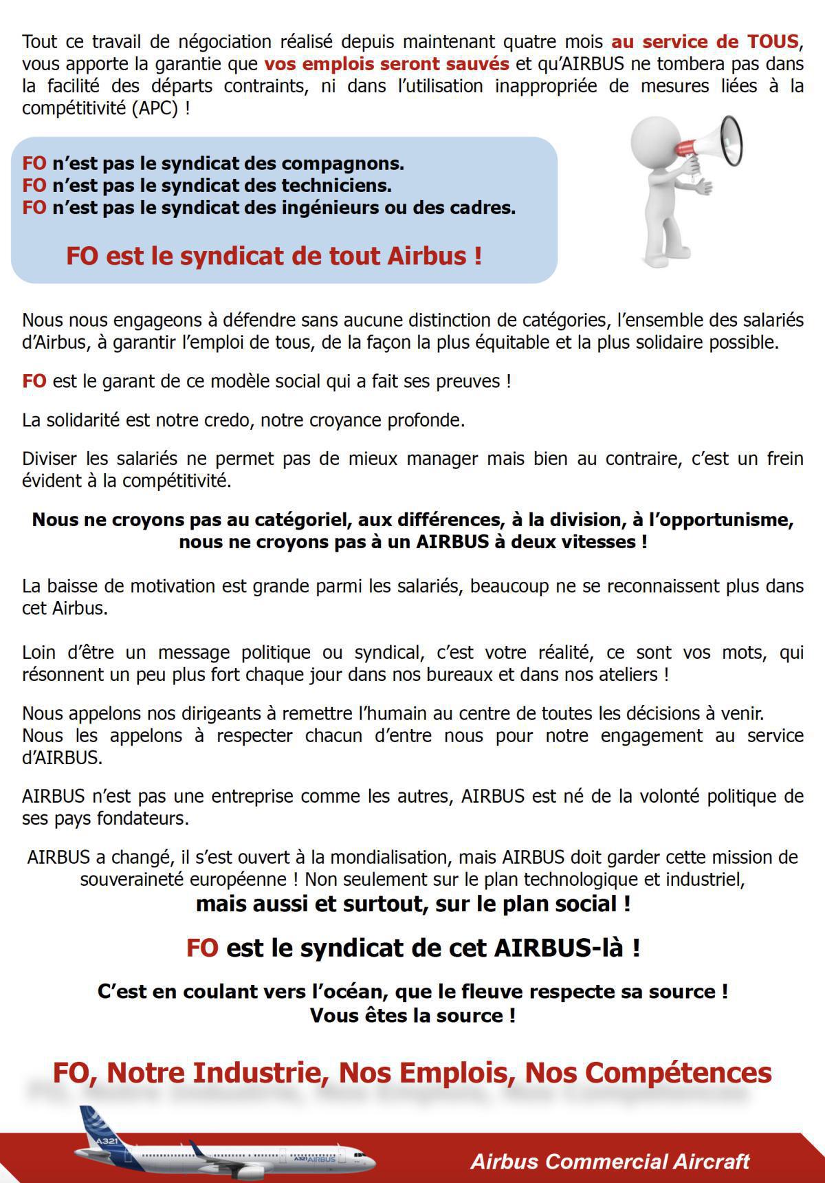 Plan social à Airbus : un accord avec des garanties pour viser le zéro licenciement. Plan social à Airbus : un accord avec des garanties pour viser le zéro licenciement.