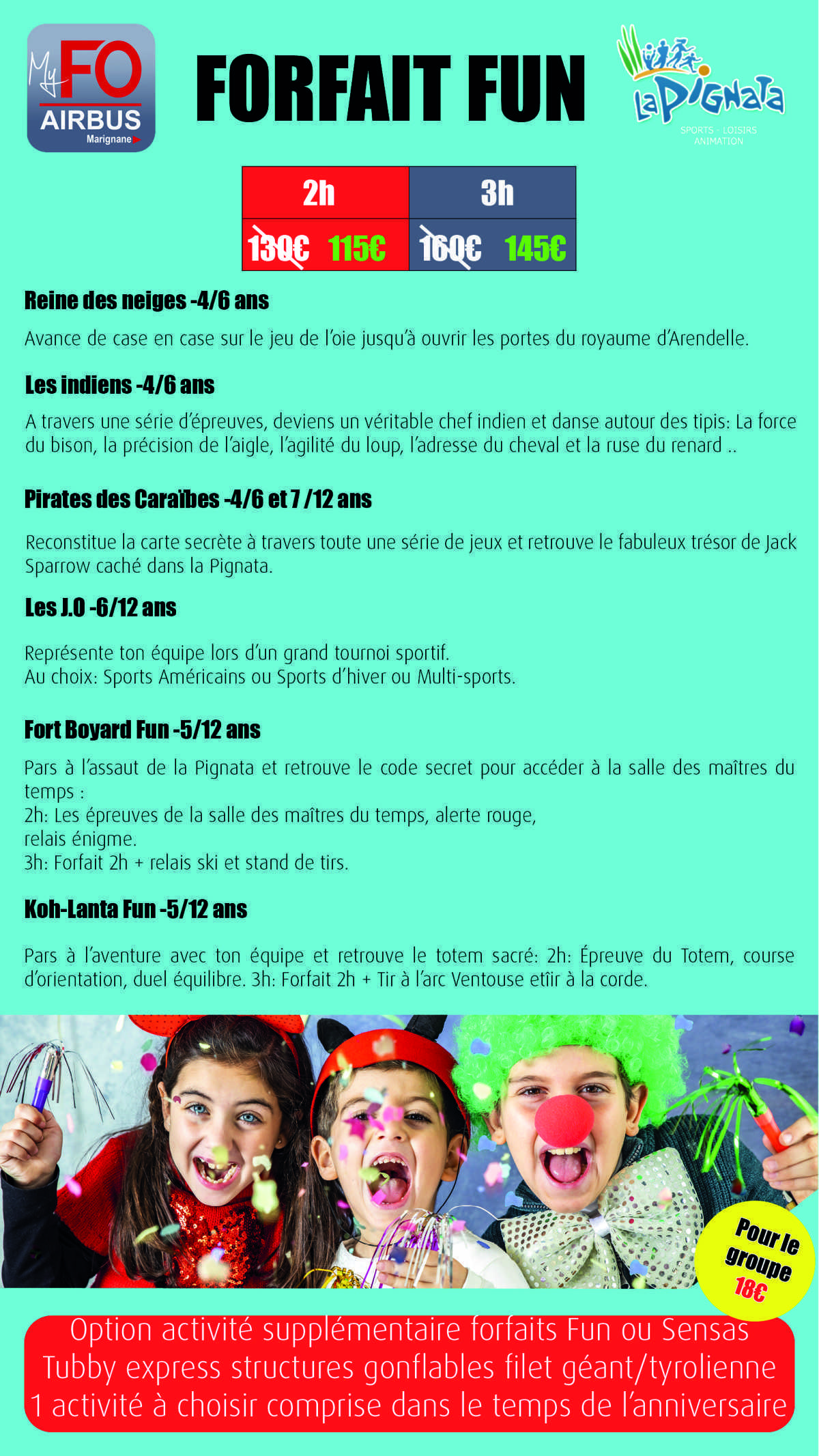 MyAvantages : FO passe un partenariat avec la Pignata pour les anniversaires de vos enfants ! MyAvantages : FO passe un partenariat avec la Pignata pour les anniversaires de vos enfants !