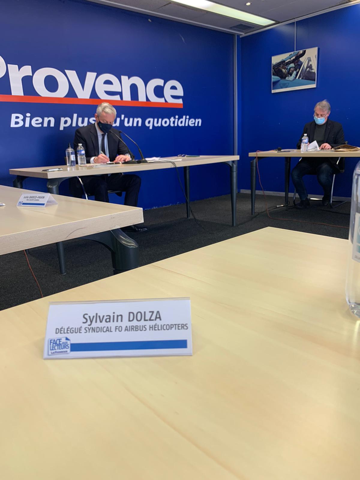 Sylvain DOLZA DSC FO rencontre Bruno Le Maire ! Sylvain DOLZA DSC FO rencontre Bruno Le Maire !