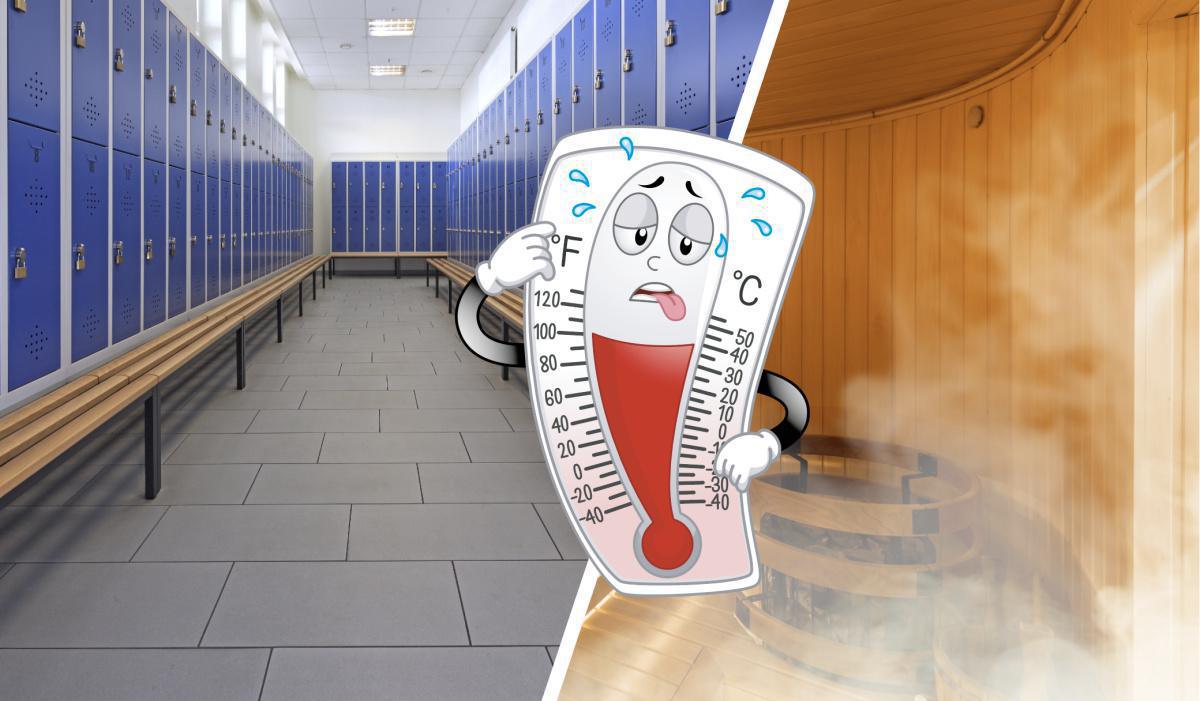 Vestiaire ou sauna... Vestiaire ou sauna...