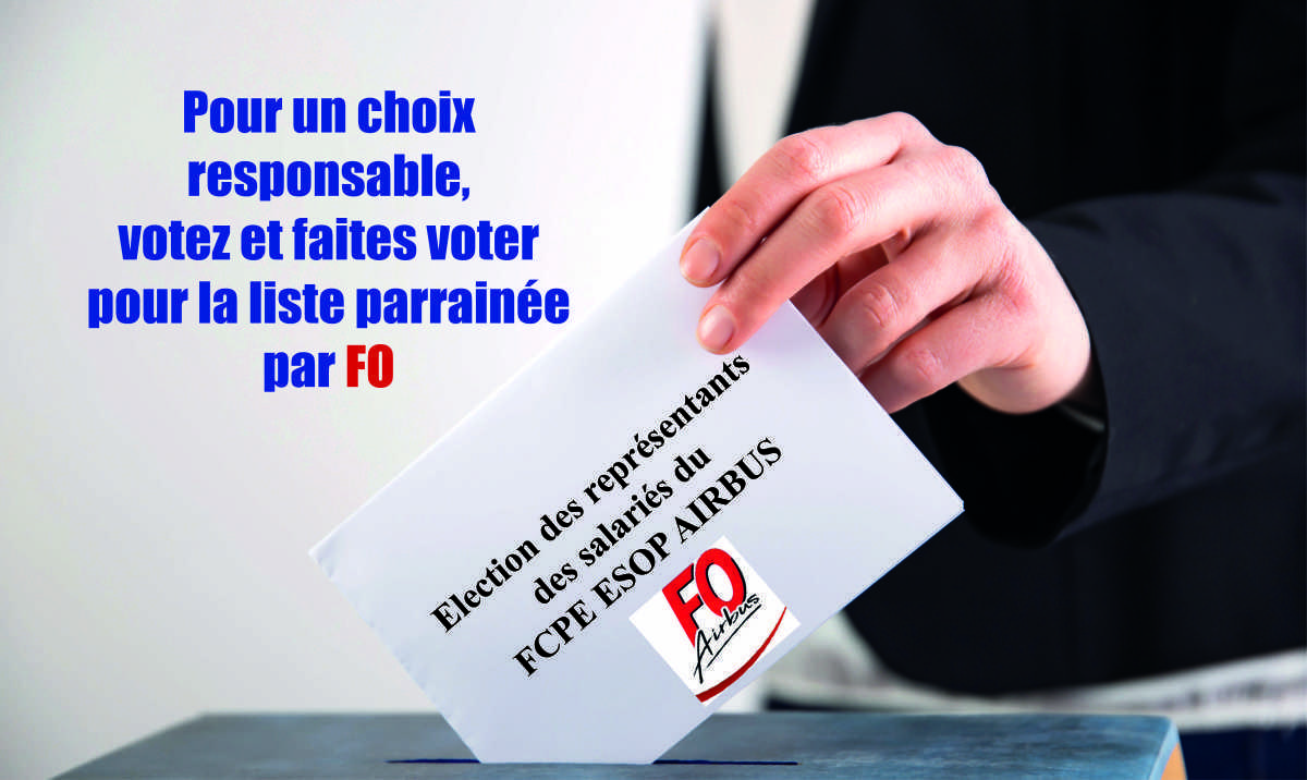 Election des représentants des salariés du FCPE ESOP AIRBUS