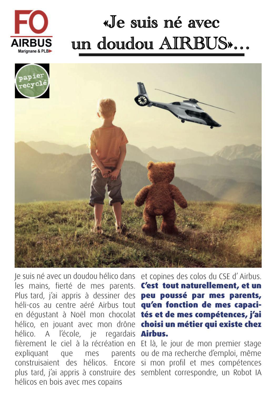 Je suis né avec un doudou AIRBUS !