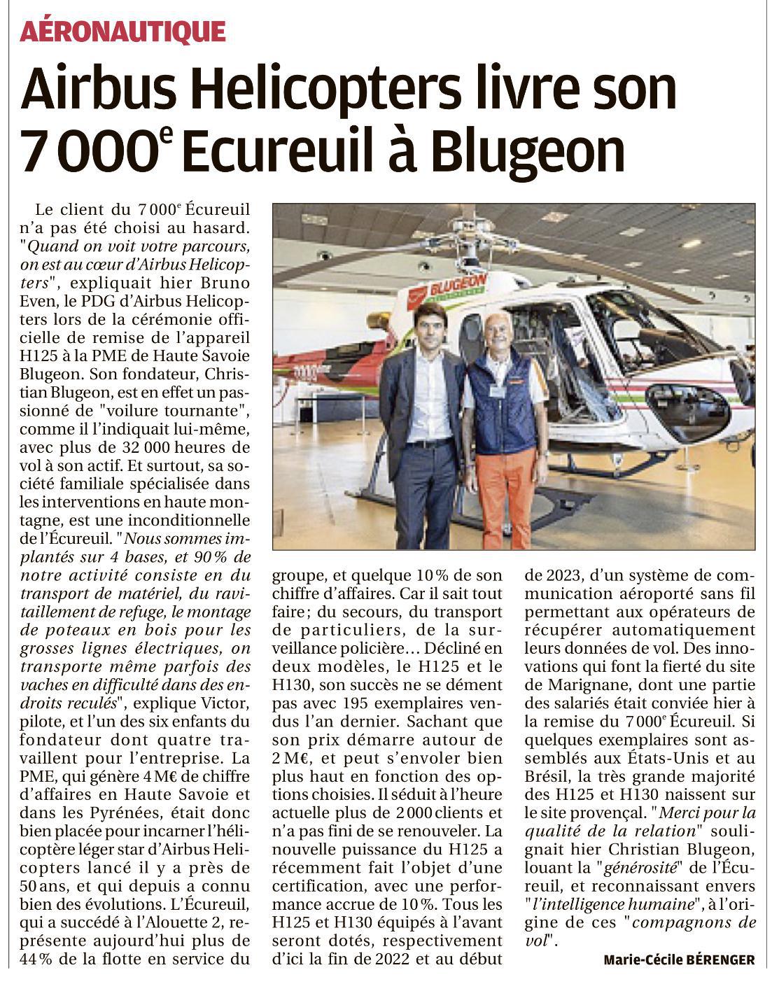 Livraison du 7 000e Ecureuil à Blugeon !