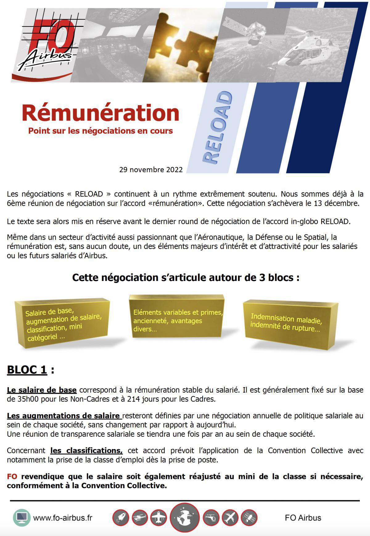 Rémunération : Les négociations en cours... Rémunération : Les négociations en cours...