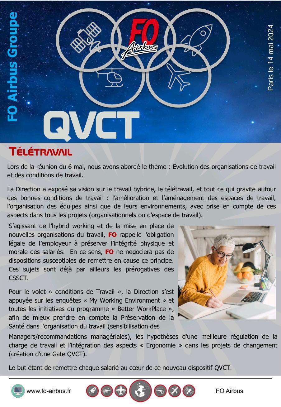 QVCT : Télétravail.