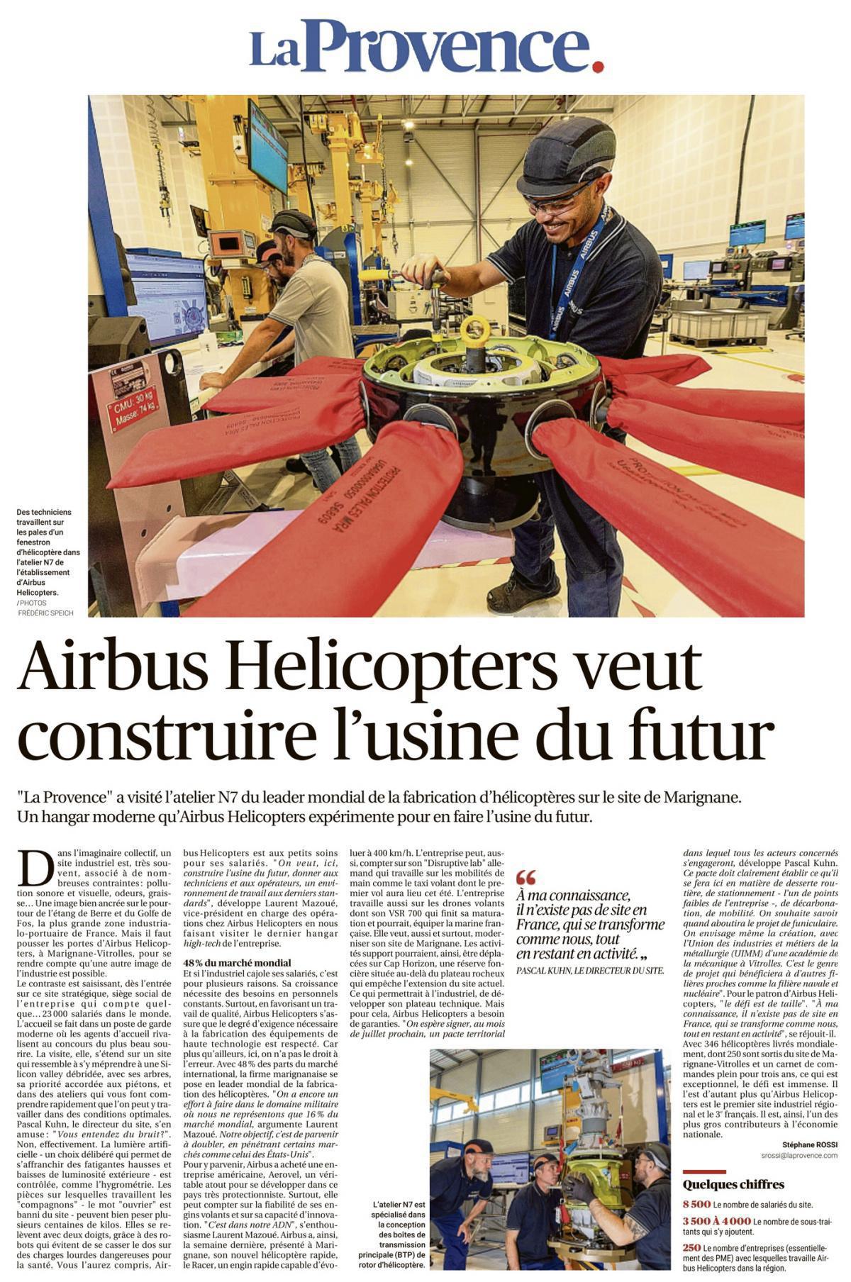 Airbus Helicopters veut construire l'usine du futur.