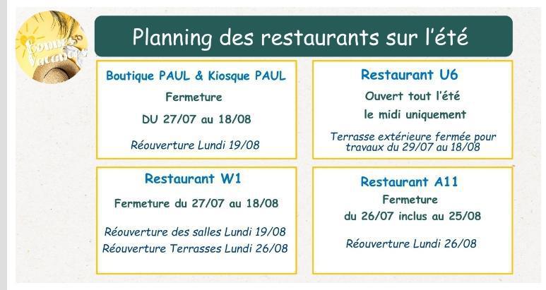 Bonnes vacances à tous.