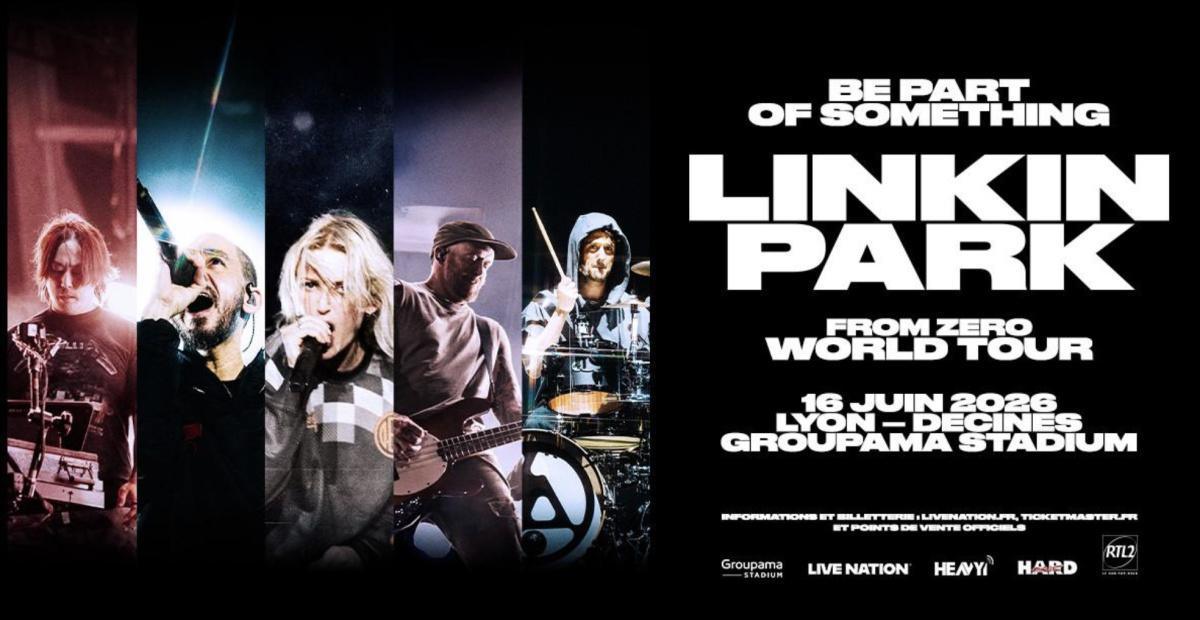 LINKIN PARK en concert à Lyon le 16 juin 2026 !
