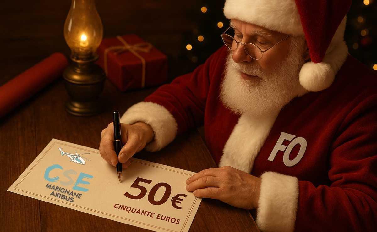 FO concrétise une promesse de campagne : un chèque de 50 € pour les 14 ans