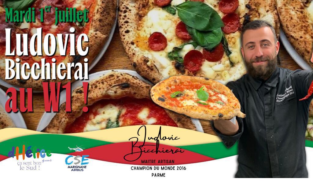 Le Champion du Monde de la Pizza s’invite au restaurant W1 !
