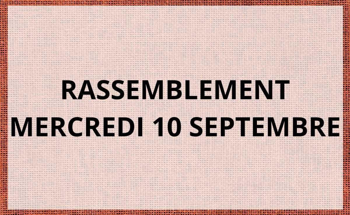 Mobilisation nationale du 10 septembre