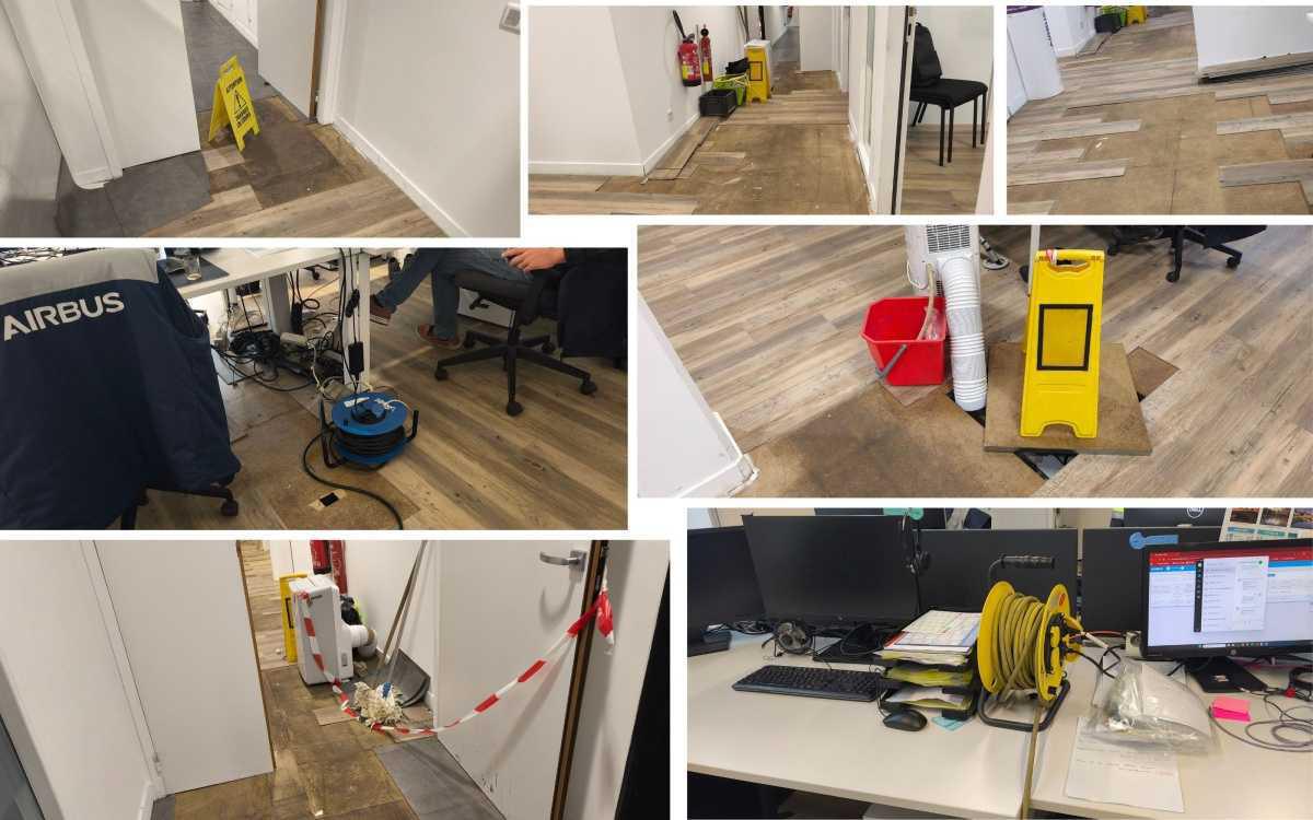 Infiltrations au bâtiment F3 : des conditions de travail inacceptables !