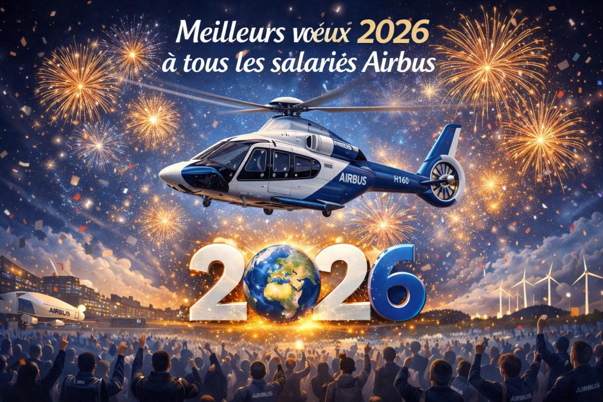 Meilleurs vœux 2026 à tous les salariés Airbus