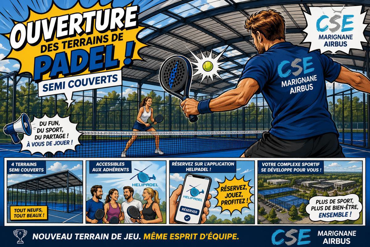 Terrains de padel posés : dernière ligne droite avant ouverture