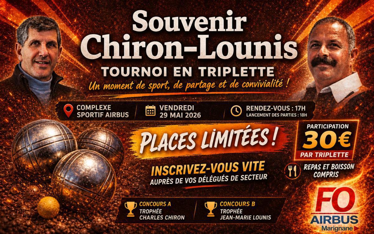 Souvenir Chiron–Lounis : pensez à vous inscrire ! Souvenir Chiron–Lounis : pensez à vous inscrire !