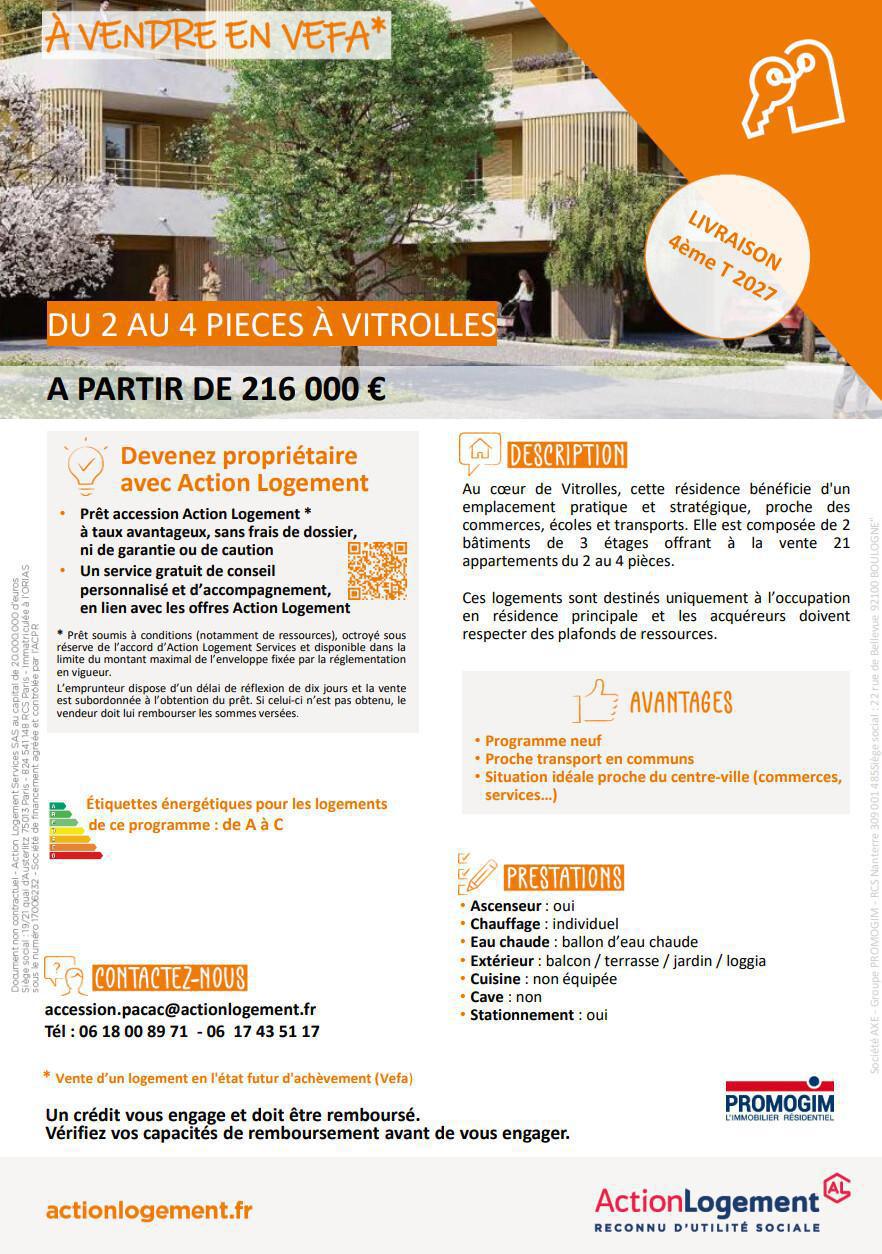 ACTION LOGEMENT : des opportunités sur Vitrolles ACTION LOGEMENT : des opportunités sur Vitrolles