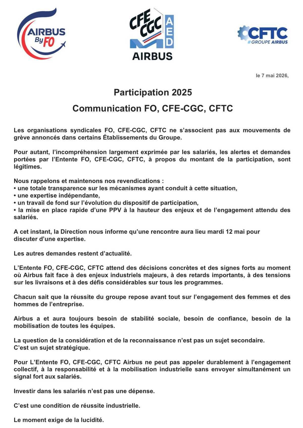 Participation 2025 : En attente d’un choix responsable 