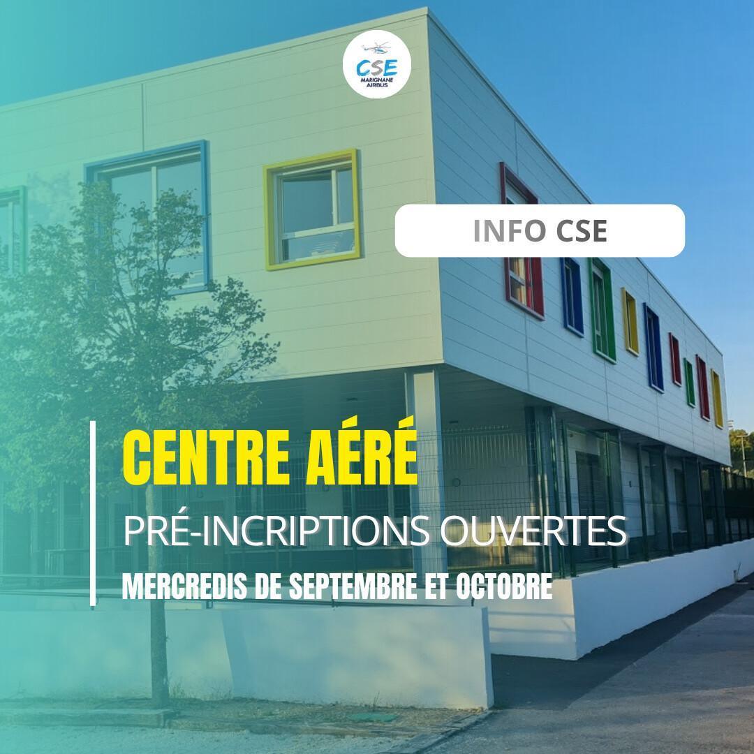 Centre aéré, pré-inscriptions pour les mercredis de septembre & octobre Centre aéré, pré-inscriptions pour les mercredis de septembre & octobre