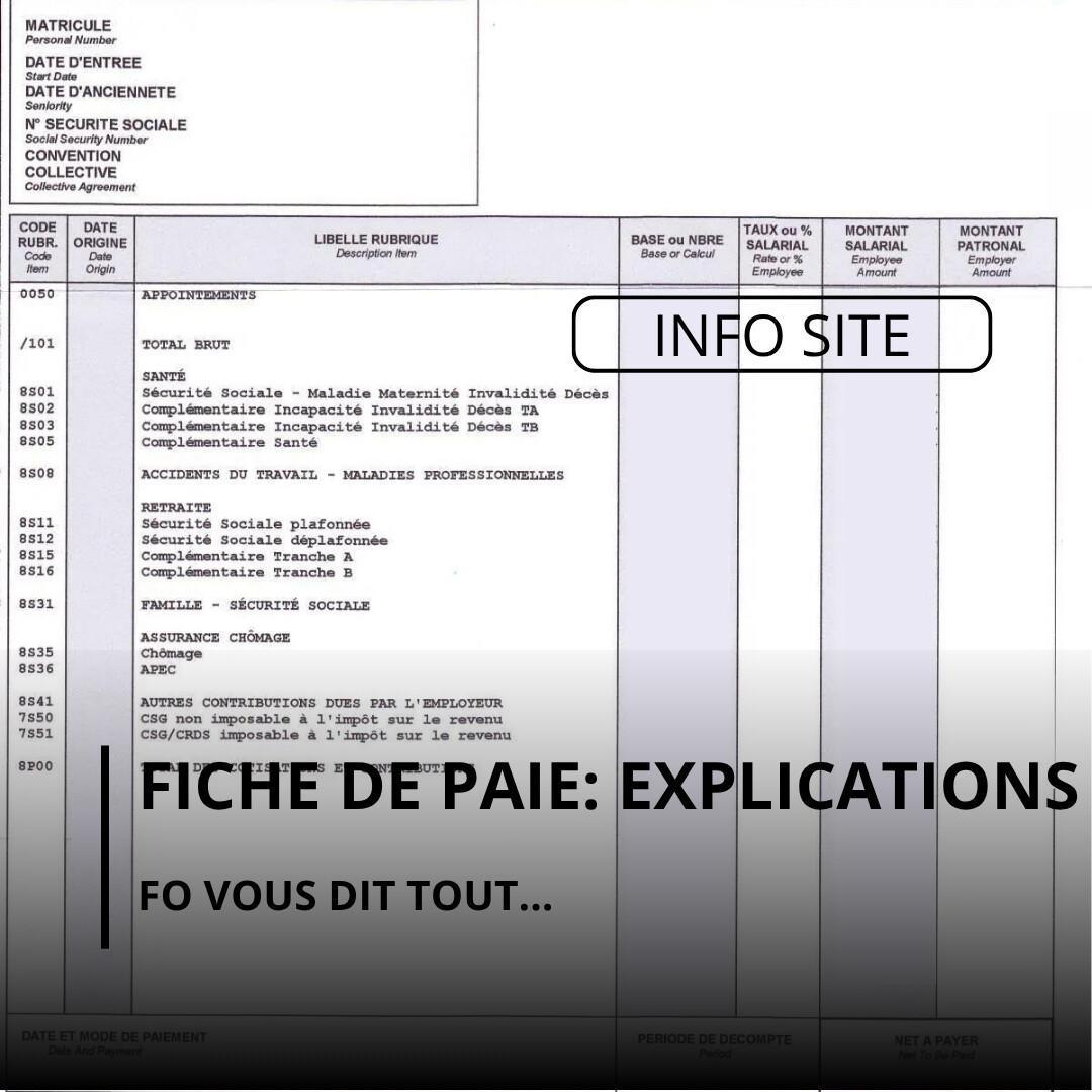Explication sur les différentes augmentation sur vos fiches de paies!