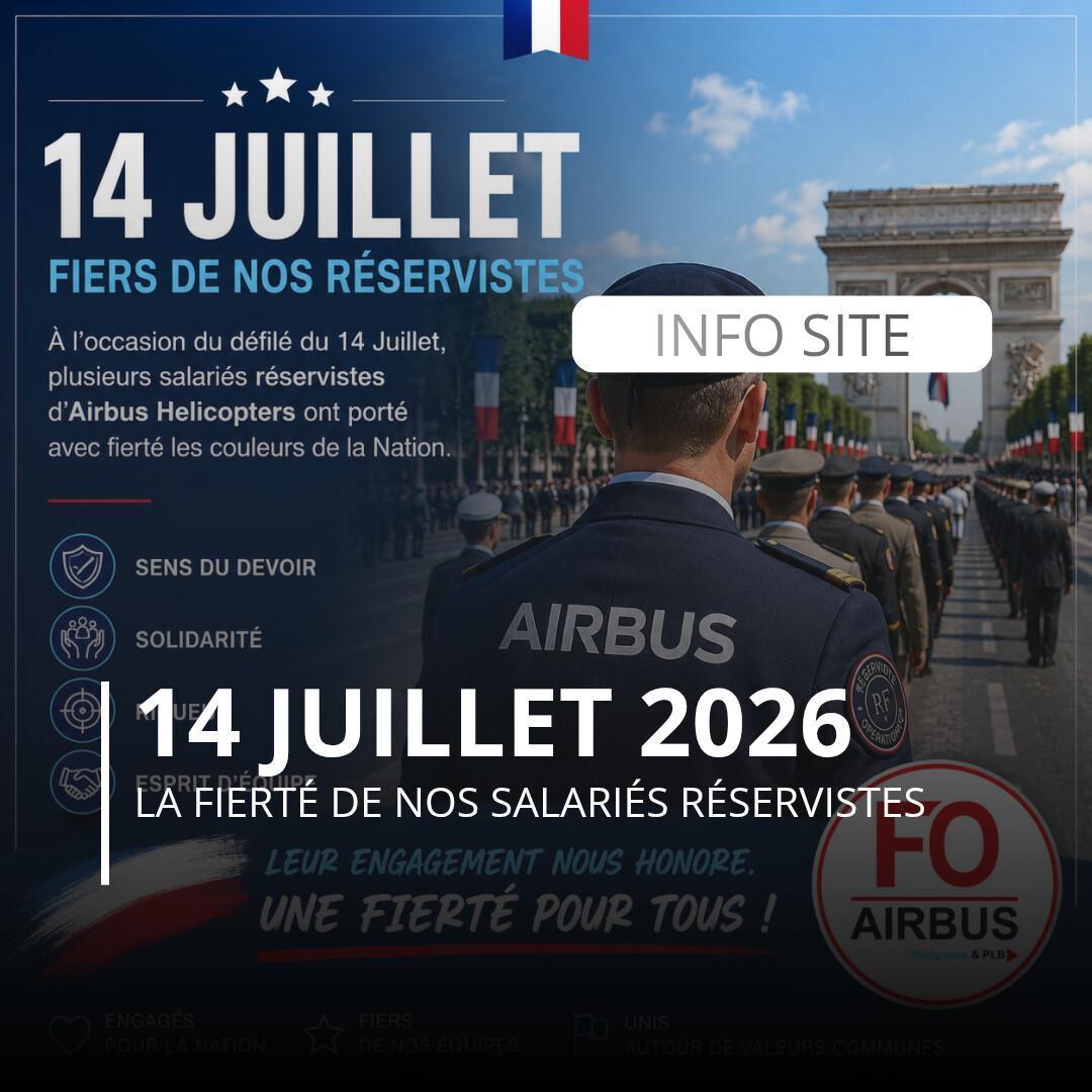 Fier de nos salariés réservistes.