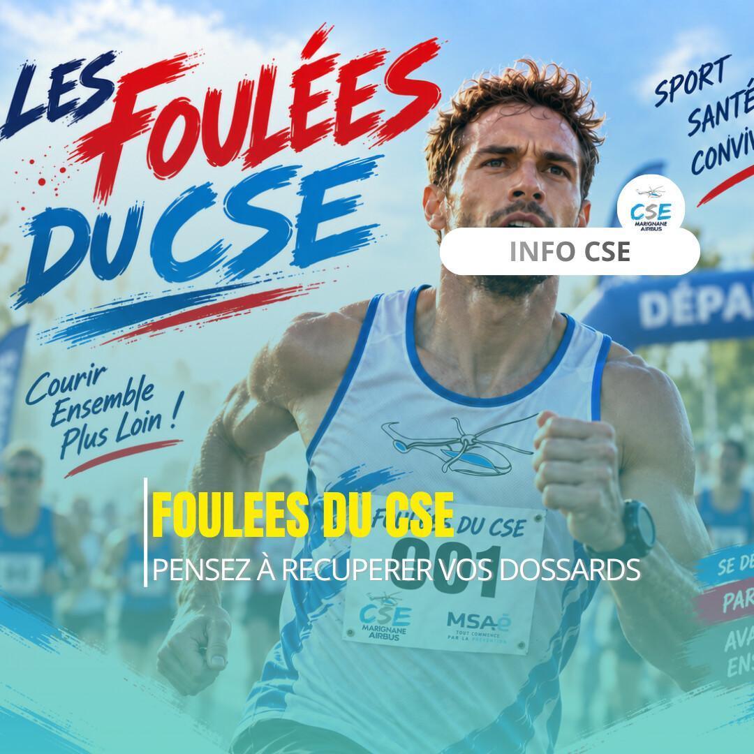 Pensez à votre dossard pour les foulées.