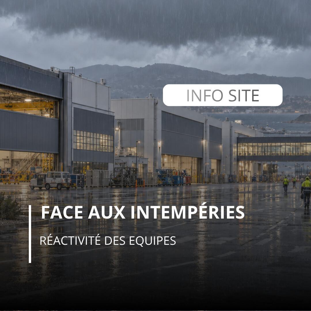 Réactivité face aux intempéries Réactivité face aux intempéries