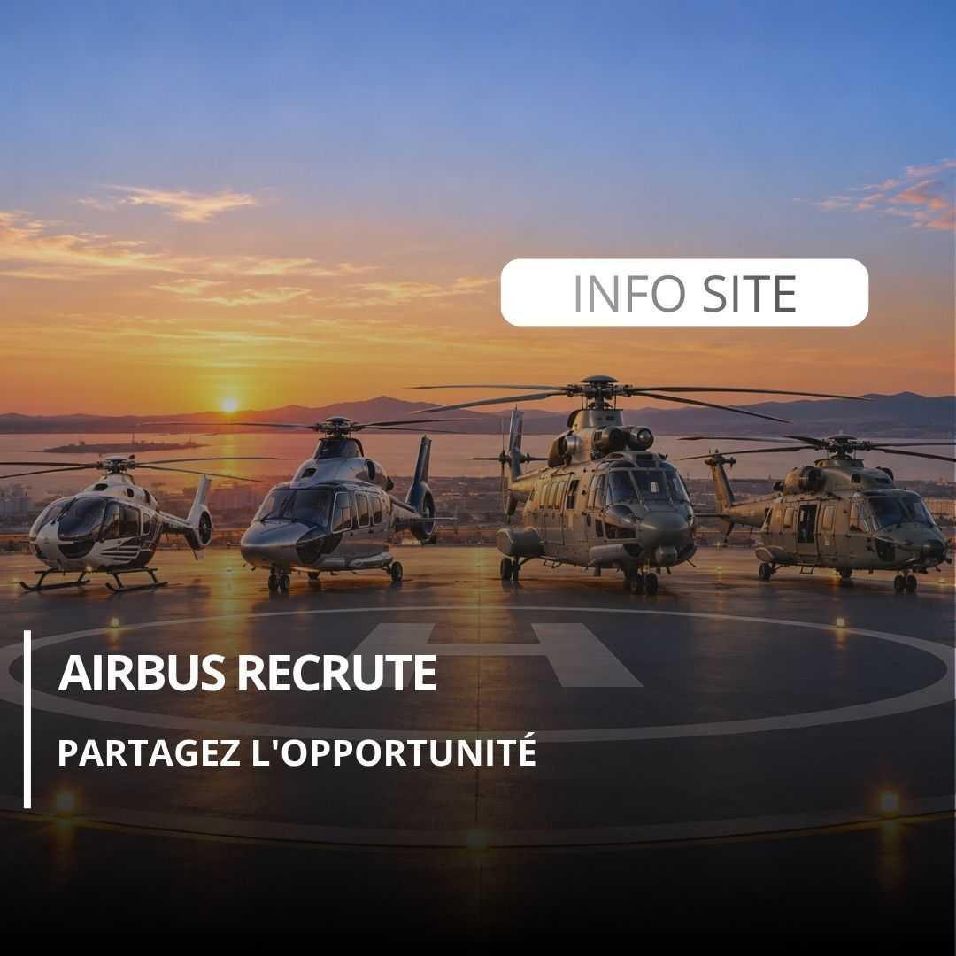 Airbus recrute : partagez l'opportunité ! Airbus recrute : partagez l'opportunité !