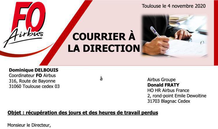 récupération des jours et des heures de travail perdus