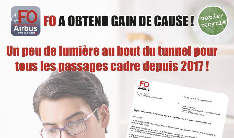 Prime d'autonomie : FO a obtenu gain de cause !