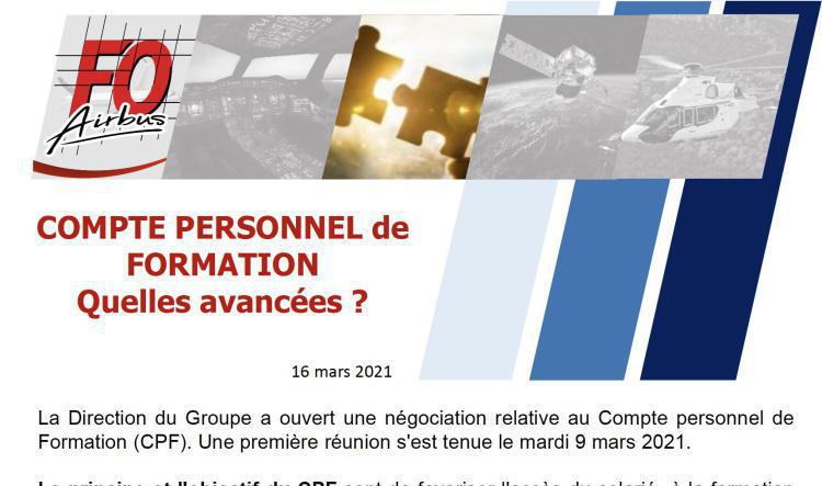 Compte Personnel de Formation quelles avancées ?