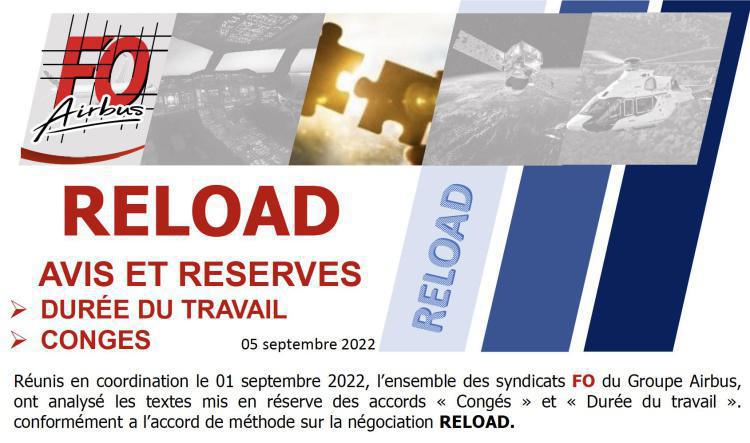 RELOAD : Avis et réserves