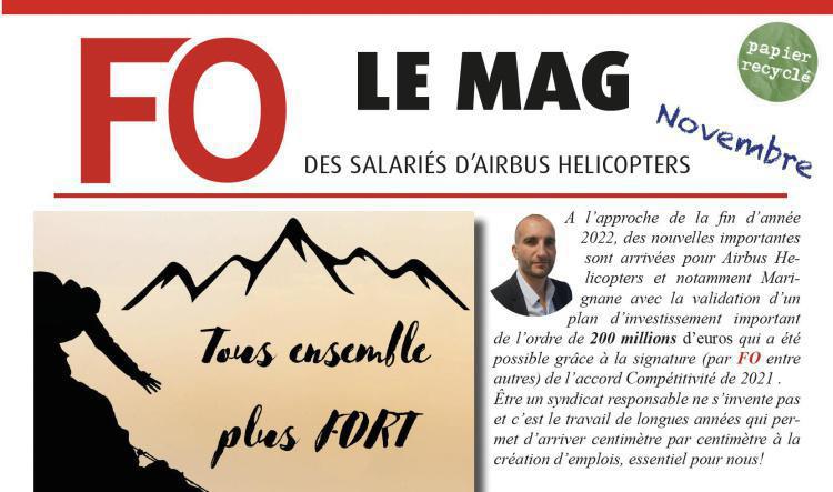 Le magFO de novembre